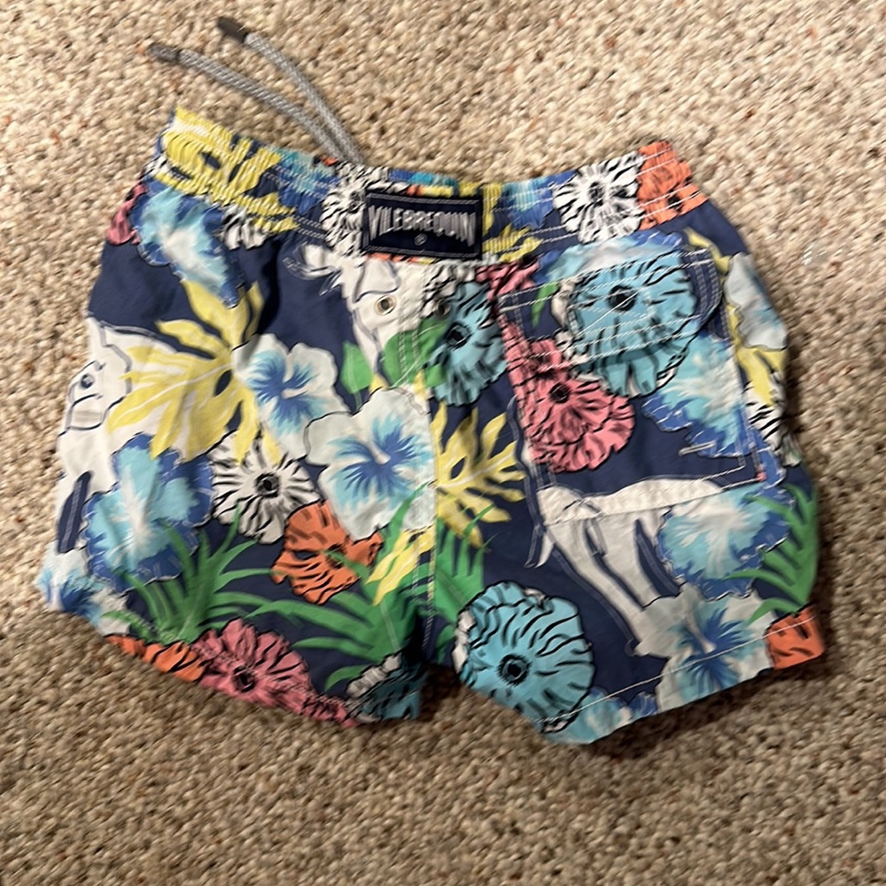 Boys size 6 multicolor vilbrequin swim shorts - Picture 2 of 5